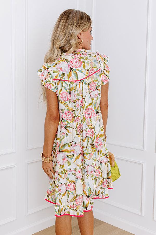 Impressions Garden Charm Babydoll Mini Dress