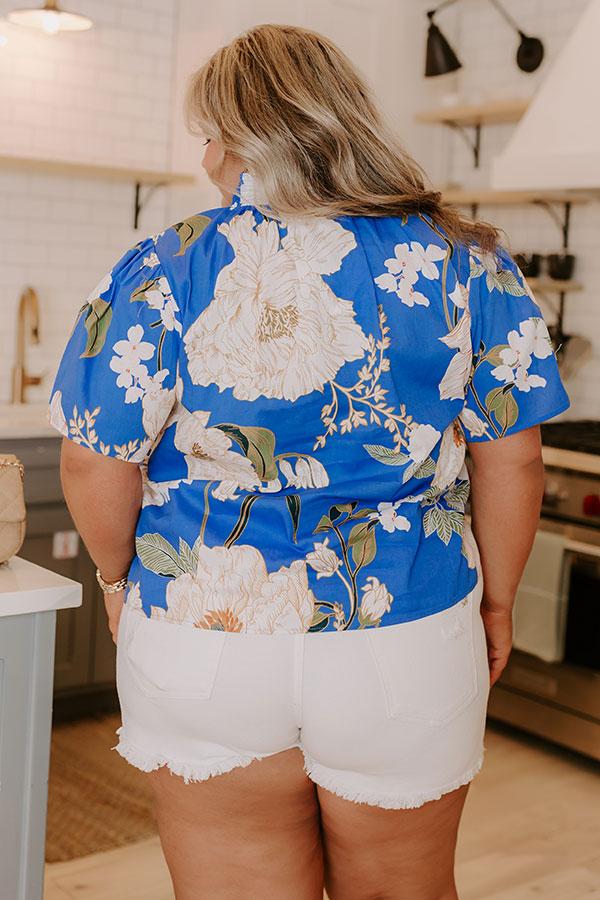 Impressions Garden Daydream Floral Top Curves