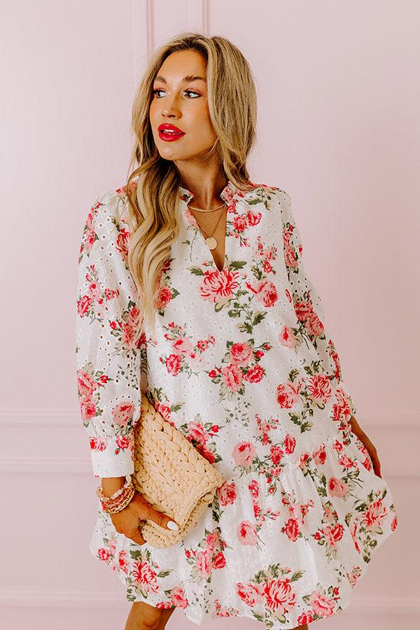 Impressions Garden Gala Eyelet Mini Dress