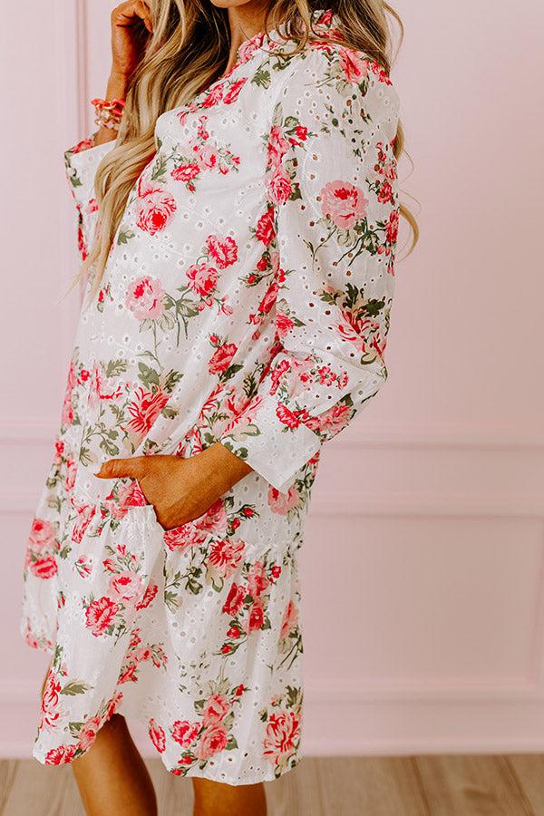 Impressions Garden Gala Eyelet Mini Dress