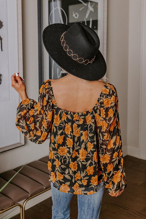 Impressions Garden Lovely Shift Top In Copper