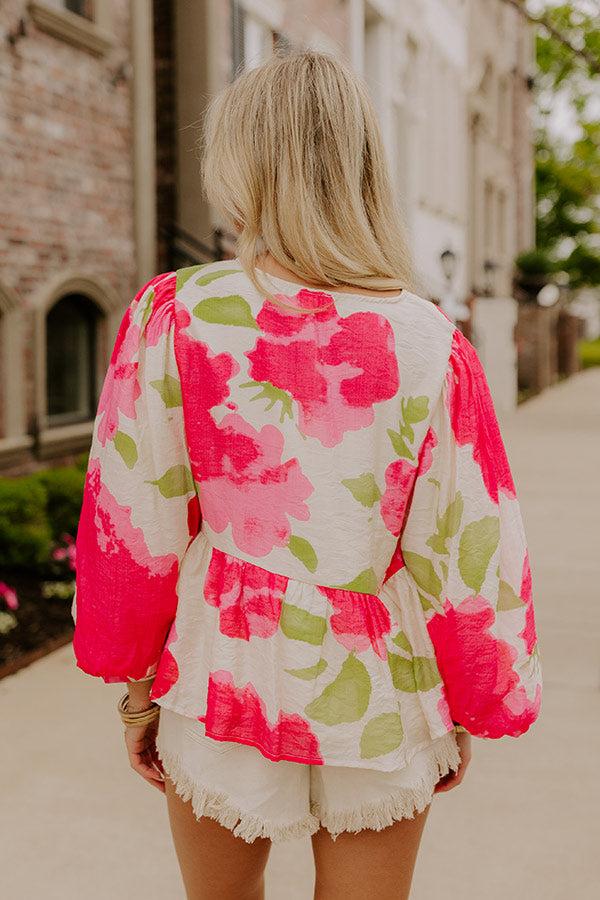 Impressions Garden Party Cutie Front Tie Top