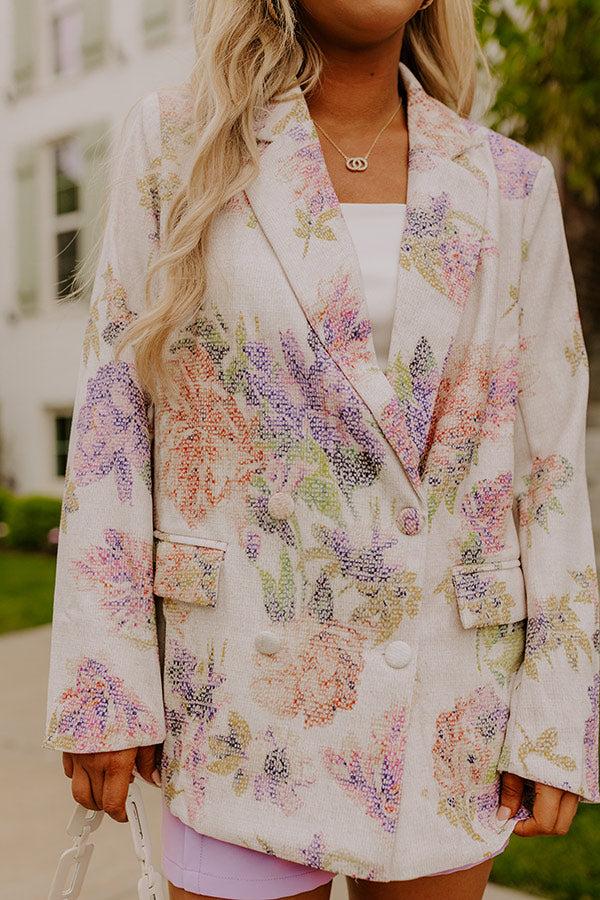 Impressions Garden Party Floral Blazer