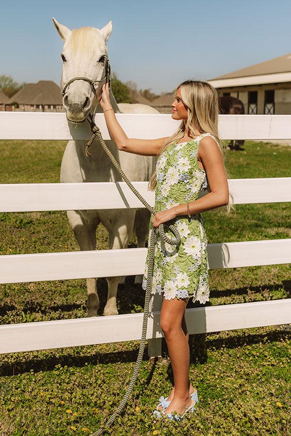 Impressions Garden Rendezvous Crochet Mini Dress