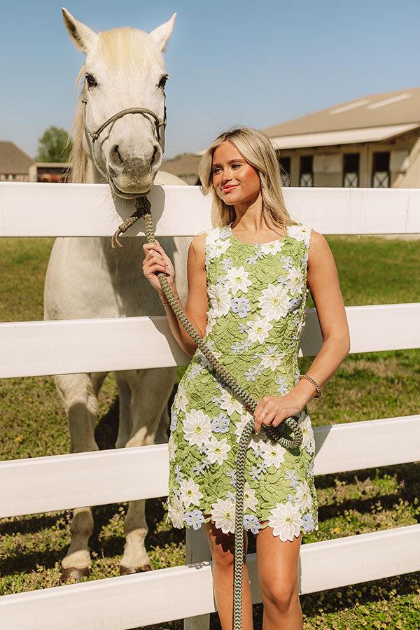 Impressions Garden Rendezvous Crochet Mini Dress