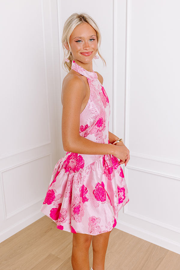 Impressions Garden Romance Jacquard Mini Dress