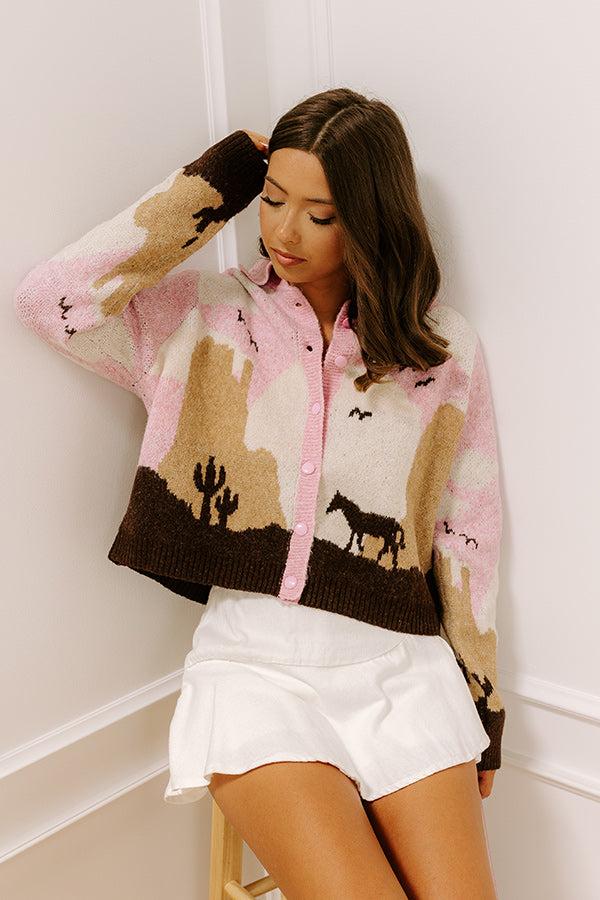 Impressions Giddy Up Buttercup Knit Cardigan