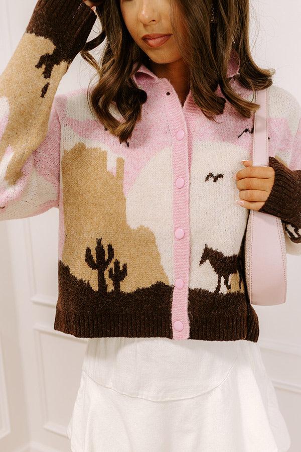 Impressions Giddy Up Buttercup Knit Cardigan