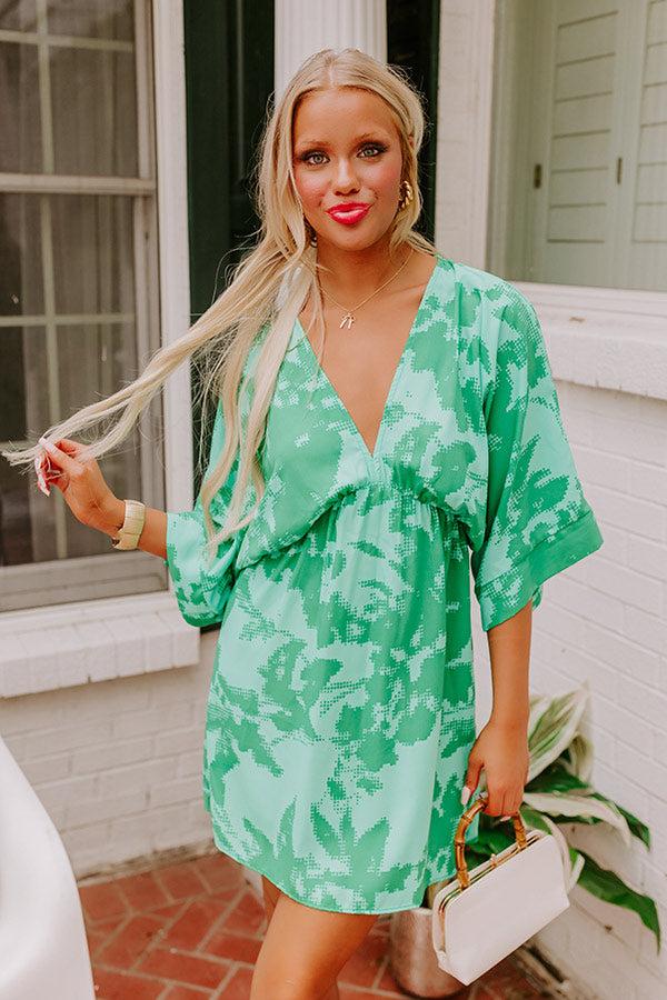 Impressions Girls Trip Ready Mini Dress in Green