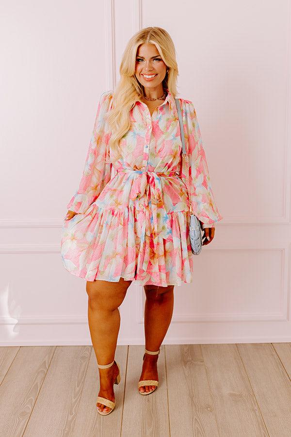 Impressions Give Me Butterflies Mini Dress Curves