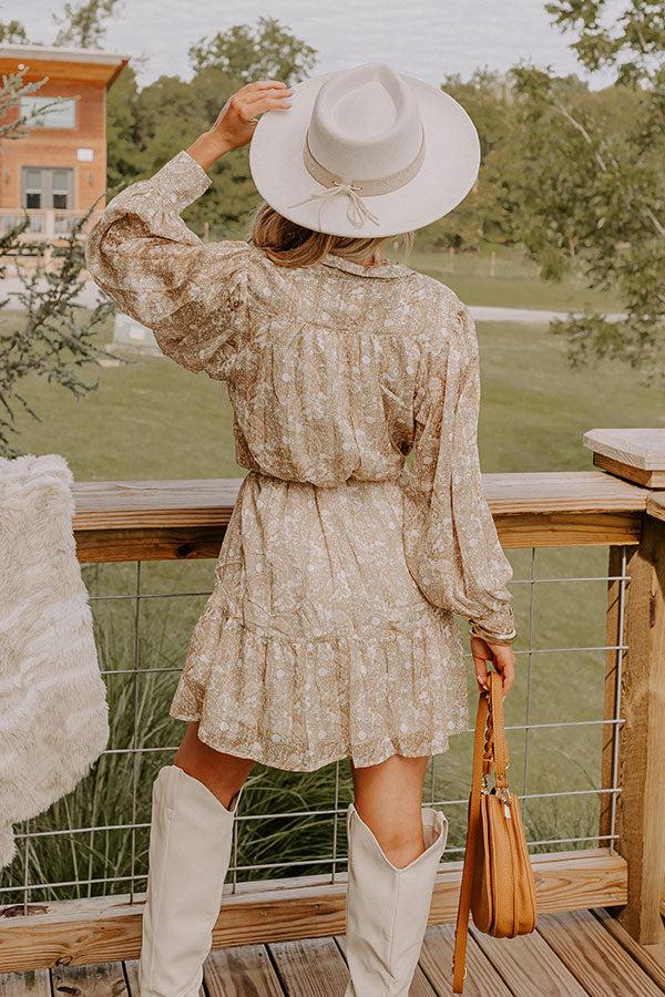 Impressions Glamour Galore Paisley Mini Dress