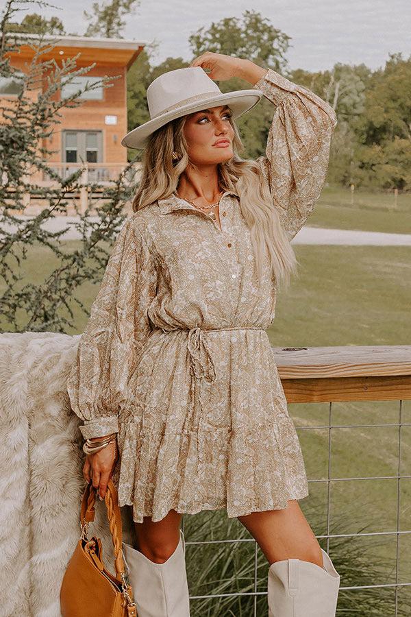 Impressions Glamour Galore Paisley Mini Dress