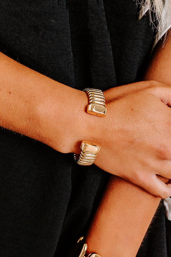 Impressions Golden Glow Cuff Bracelet