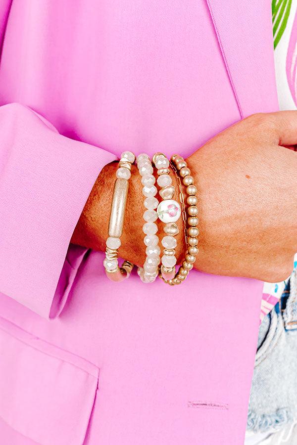 Impressions Gorgeous Coast Bracelet Set In Ivory