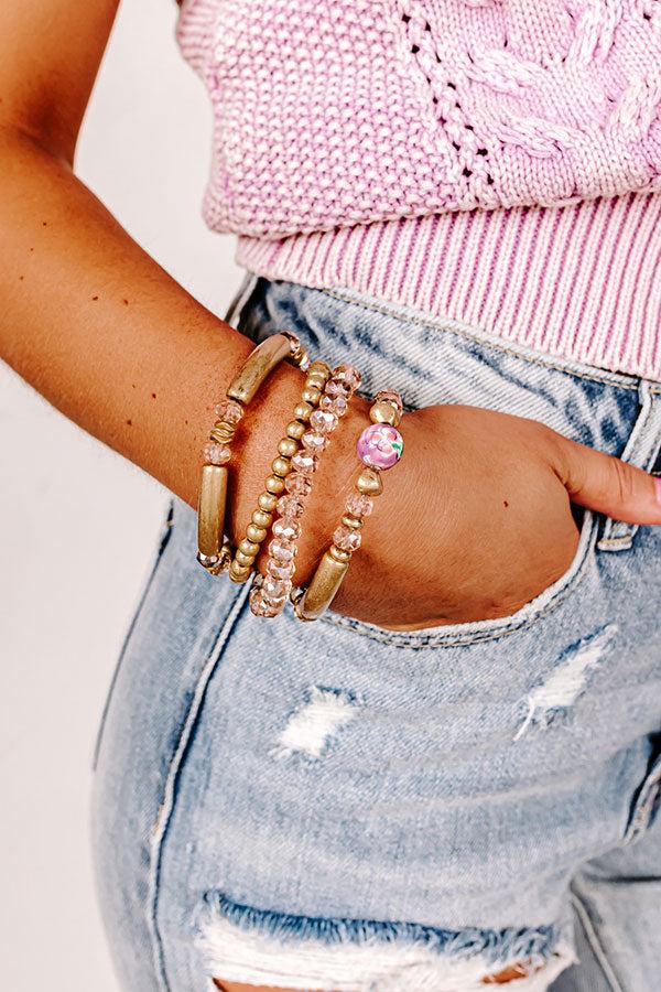 Impressions Gorgeous Coast Bracelet Set In Purple