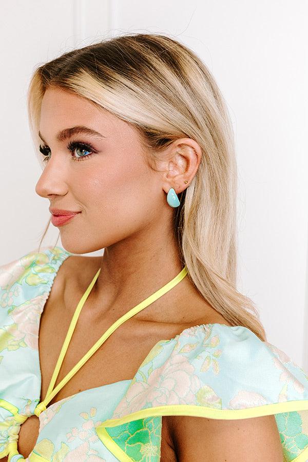 Impressions Graceful Moment Earrings In Sky Blue