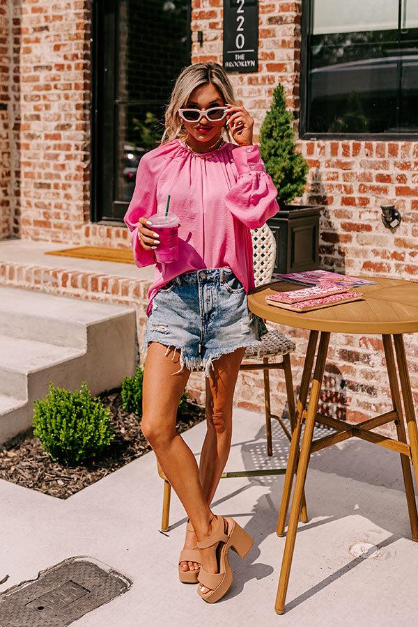 Impressions Guava Gorgeous Shift Top