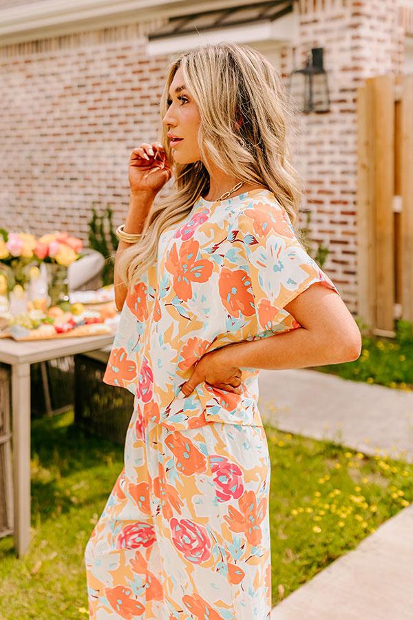 Impressions Happy Blooms Shift Top