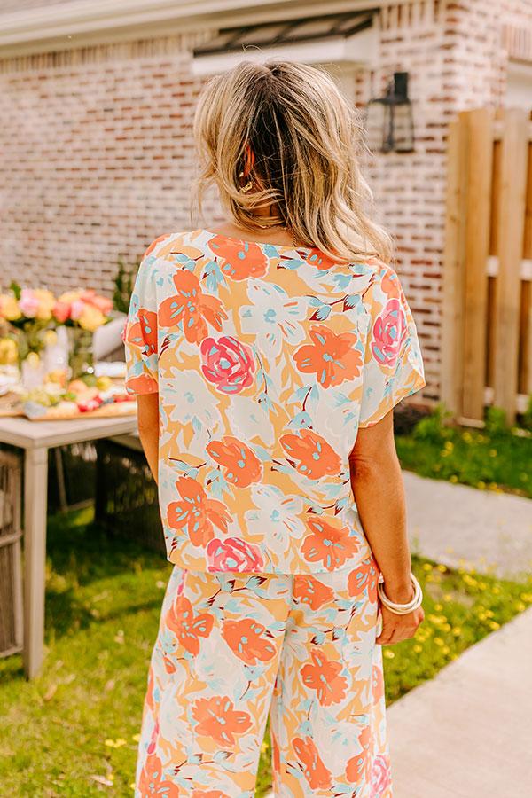 Impressions Happy Blooms Shift Top