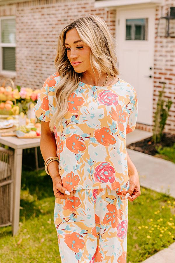 Impressions Happy Blooms Shift Top