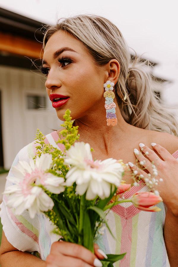 Impressions Happy Easter Beaded Earrings