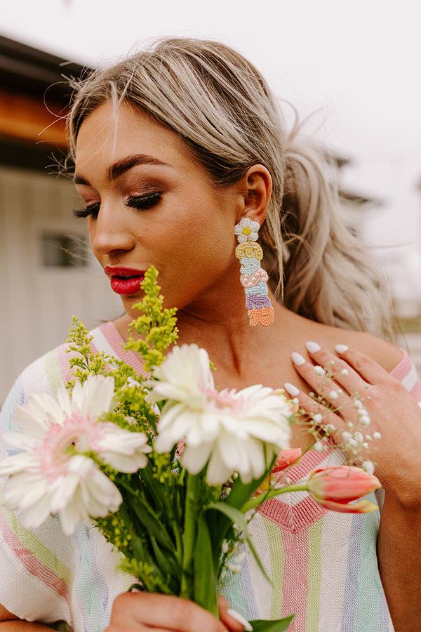 Impressions Happy Easter Beaded Earrings