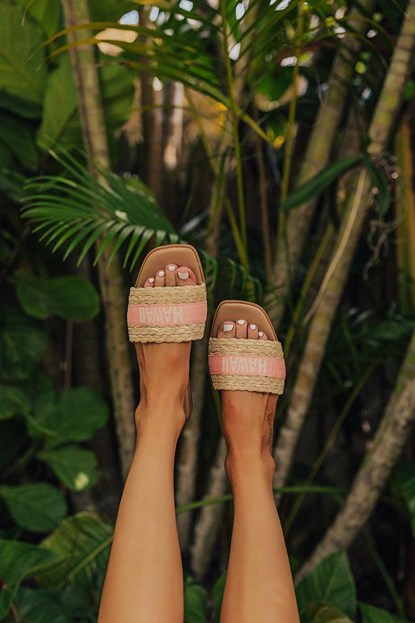 Impressions Hawaii Raffia Woven Sandal
