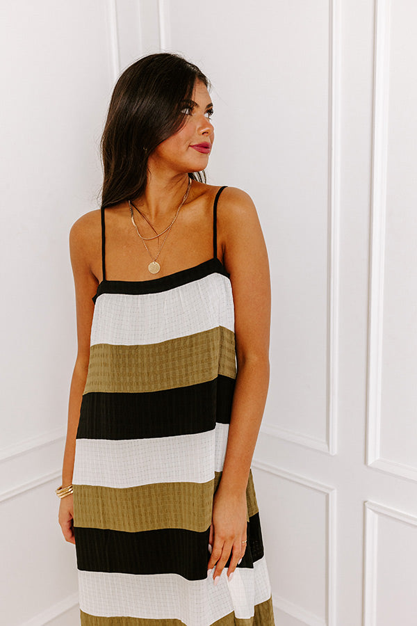 Impressions Headed To Soho Stripe Midi