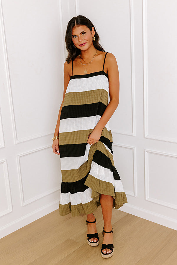 Impressions Headed To Soho Stripe Midi