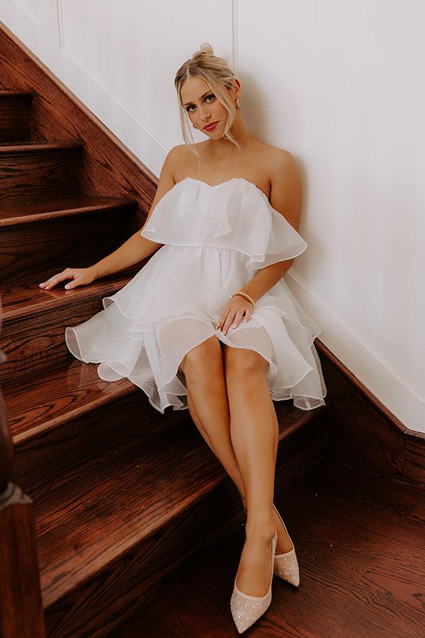 Impressions Heart Skips A Beat Tiered Mini Dress