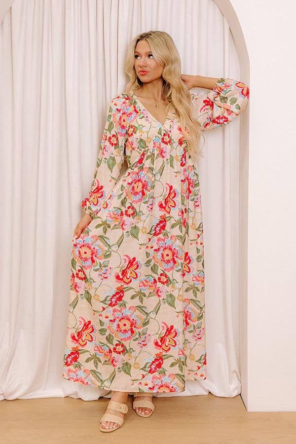 Impressions Hibiscus Daydream Maxi Dress