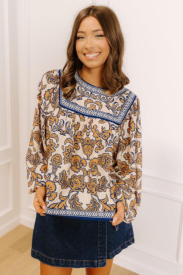 Impressions Hidden Attraction Floral Top