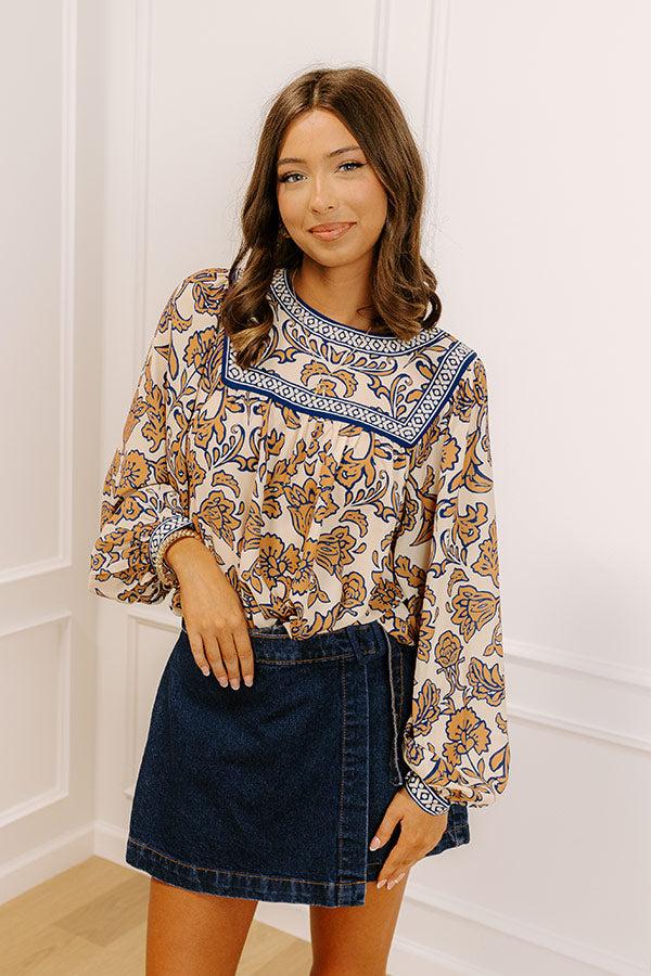 Impressions Hidden Attraction Floral Top