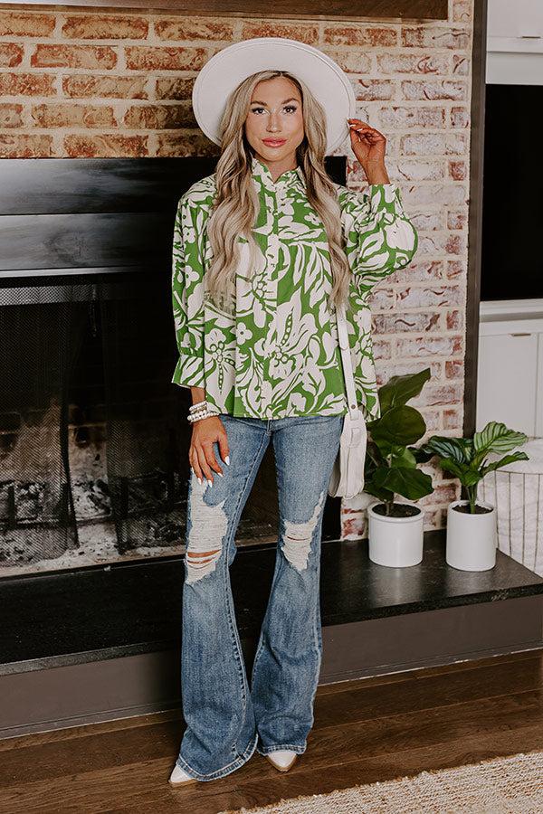 Impressions Hidden Bungalow Button Up