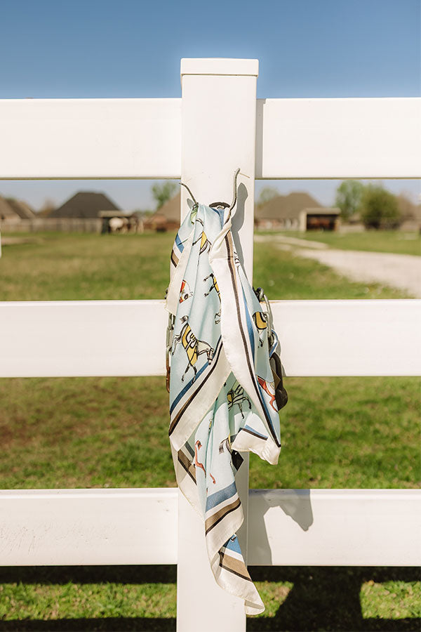Impressions Hold Your Horses Satin Scarf