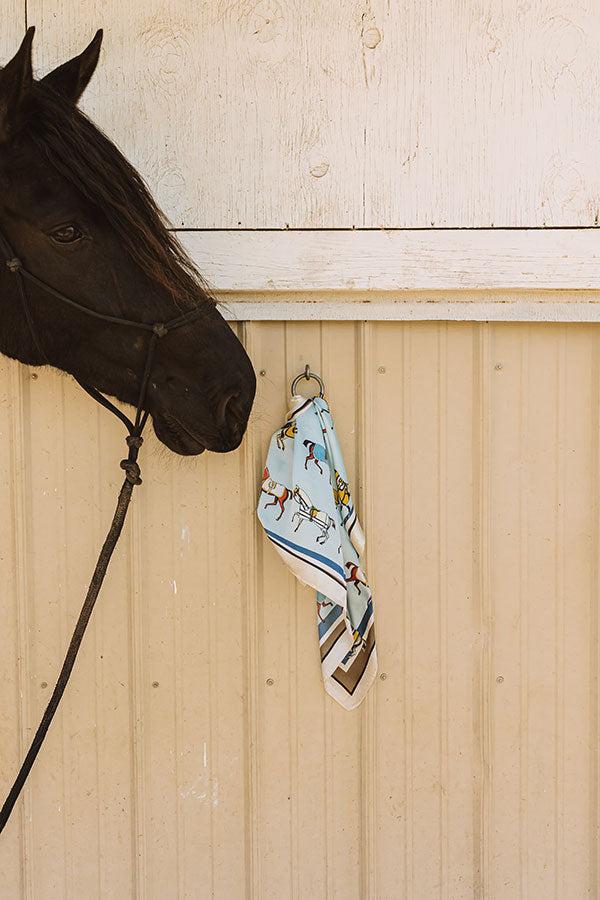 Impressions Hold Your Horses Satin Scarf