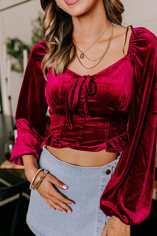 Impressions Holiday Fun Velvet Top