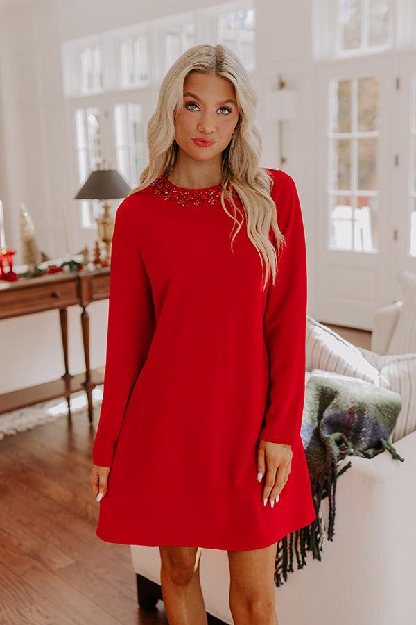 Impressions Holiday Party Embellished Mini Dress