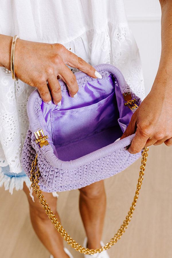 Impressions Hula Happiness Woven Purse In Lavender