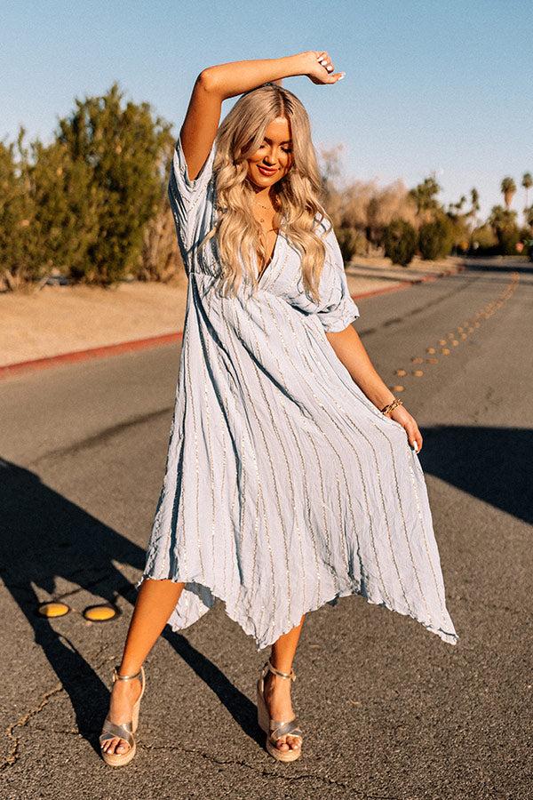 Impressions Huntington Beach Day Maxi In Sky Blue