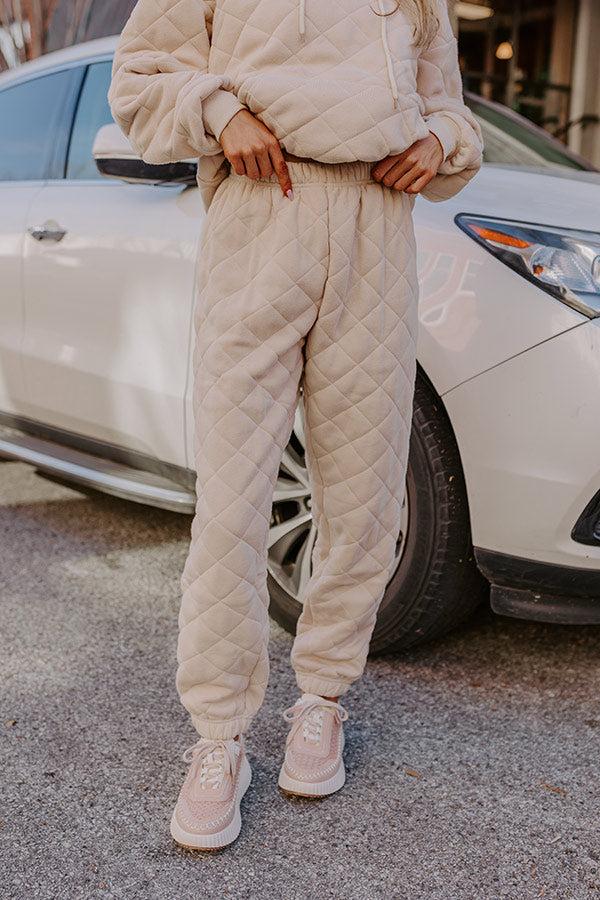Impressions Hustling Hard Quilted Joggers