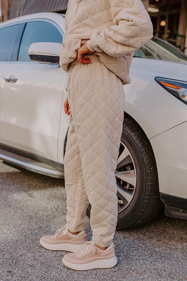 Impressions Hustling Hard Quilted Joggers