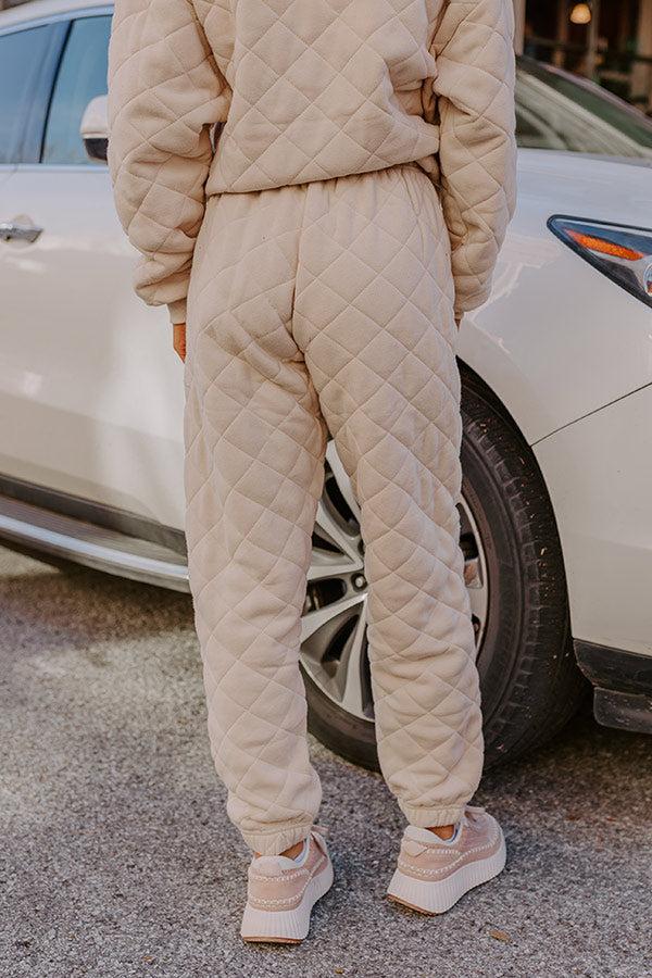 Impressions Hustling Hard Quilted Joggers