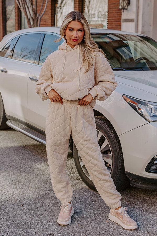 Impressions Hustling Hard Quilted Joggers