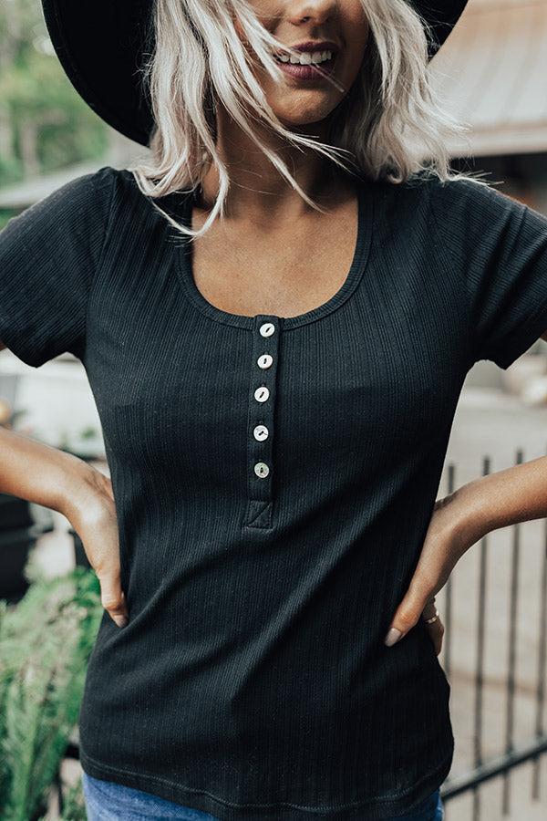 Impressions Impressive Touch Top In Black