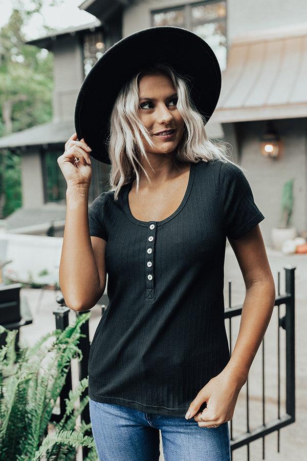 Impressions Impressive Touch Top In Black