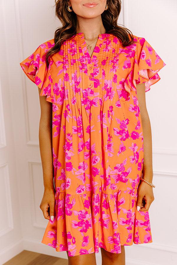 Impressions Island Glow Floral Mini Dress