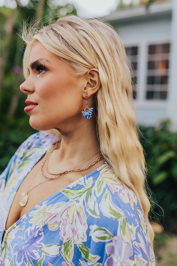 Impressions Island Oasis Earrings In Periwinkle