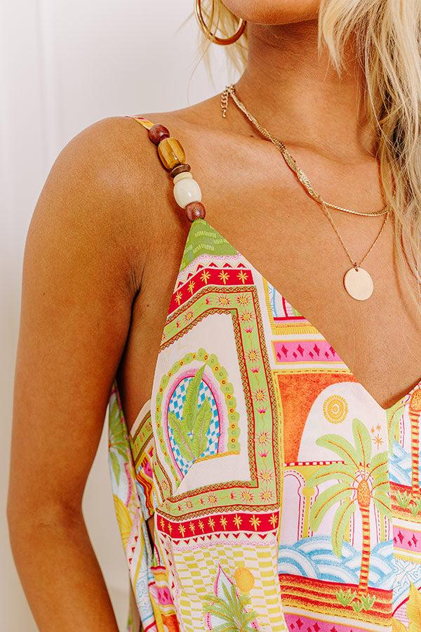 Impressions Island Spirit Satin Jumpsuit