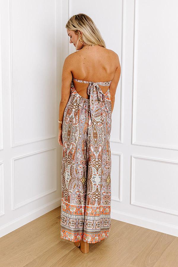 Impressions It's Show Biz Satin Jumpsuit